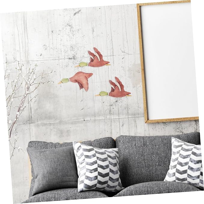 ERINGOGO 3pcs Wooden Flying Bird Wall Art Decor Rustic Home Decoration for Living Room Bedroom Office Creative Bird Ornaments for Unique Aesthetic Appeal