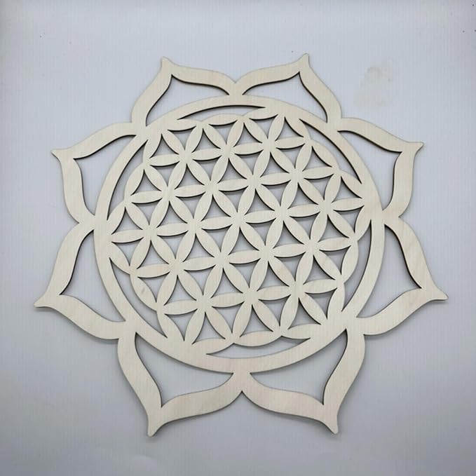 PawwJoy Geometry Wood Wall Art Hanging Decoration Collection Creative Abstract Ornament Wall Sculpture for Room Office- Style B