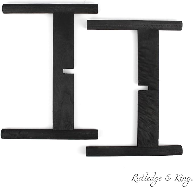 Rutledge & King Mid Century Plant Stand - Modern Plant Stand - Indoor Plant Stand - Wooden Plant Stand - Plant Holder (Large, Aberdeen/Black)