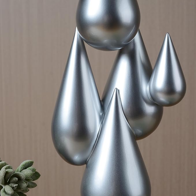 Modern Home Decor Abstract Arts Sculpture Table Bookshelf Decoration for Living Dining Room Resin Statue 17.3inch