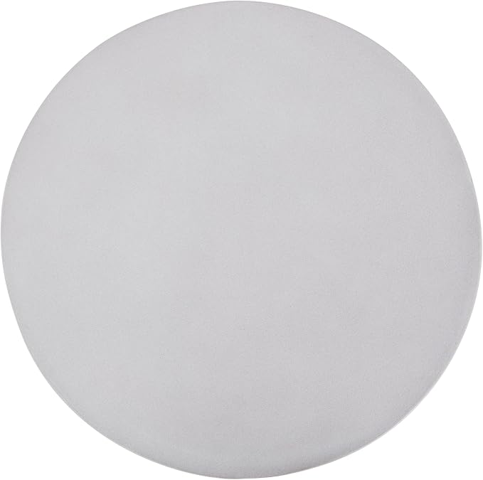 ø14'' Faux Concrete Cement Round Side Table End Table, Modern Contemporary Minimalist Retro Style, MGO Material for Indoor & Outdoor, No Assembly, Woven Rope & Fan-Base, Brown & Gray