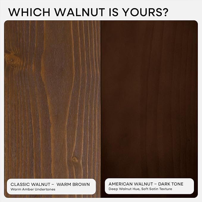 Homeforia Classic Walnut 18 inch Floating Shelf, High End Solid Real Wood Small 18inch Floating Shelves for Wall Mounted, 18in Floating Shelves, Heavy Duty Bracket, 18 X 6.5 X 1.75 inches, Set of 2