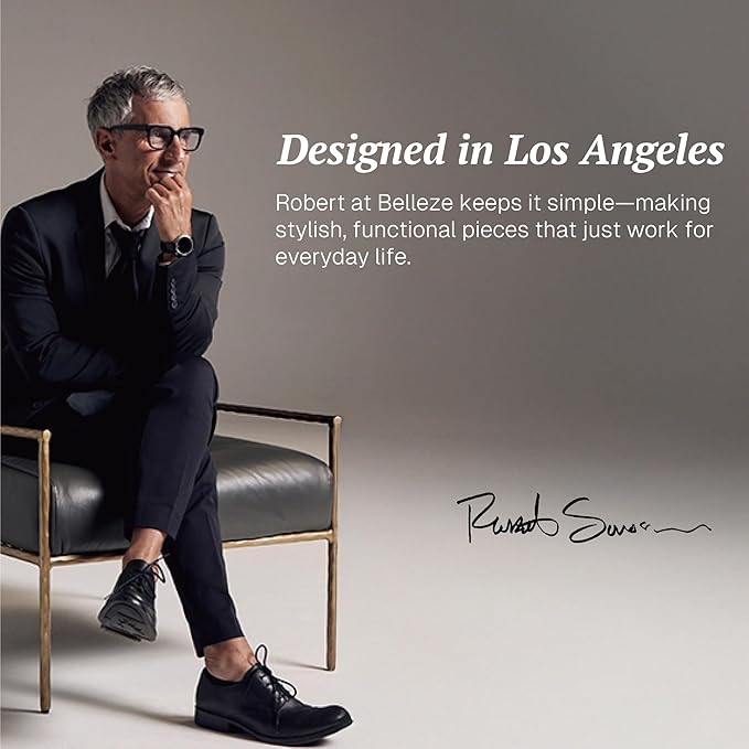 BELLEZE Book Shelf 72" Tall Arched Bookcase with Storage, 5 Tier Mid Century Modern Fluted Bookshelf with Doors, Modular Bookshelves for Living Room Office Library, Set of 2 (Camel)