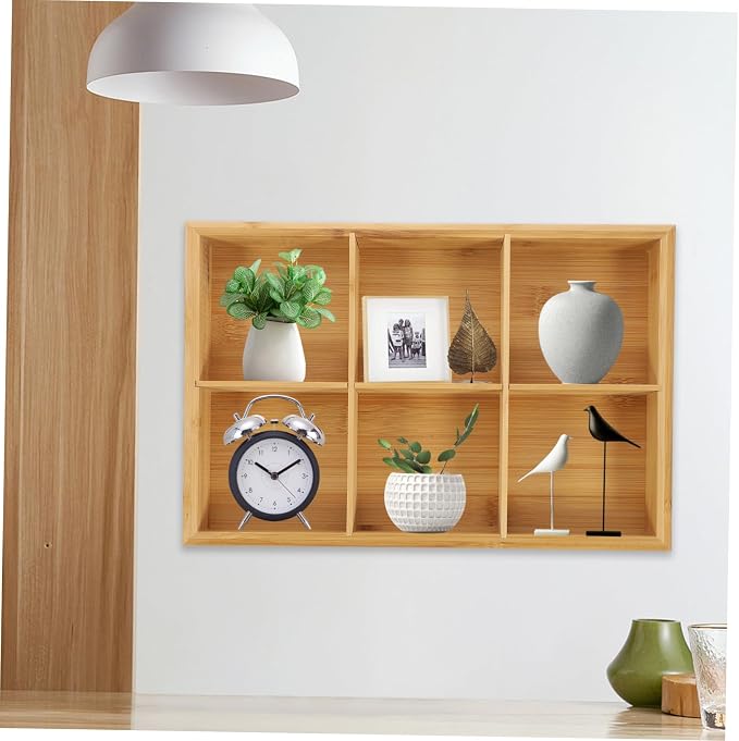 Vintage Wooden Desktop Organizer Wall-mounted Multifunctional Storage Cabinet for Home Office with Eco-friendly Material and Creative Design for Keys Cosmetics Jewelry and Sundries