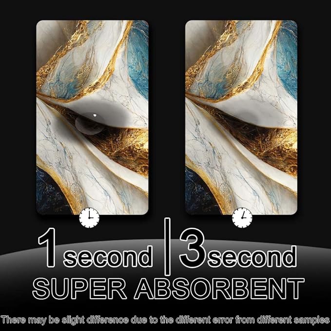 Bath Mat Rug,Abstract Blue and gold marble Non Slip Quick Dry Super Absorbent Thin Bathroom Rugs Fit Under Door-Easy to clean Bathroom Floor Mats-Shower Rug for Shower Sink Bathtub(20" x 31"In)