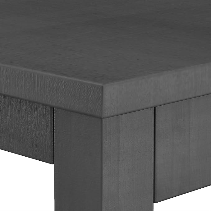 VilroCaz Farmhouse 3-Piece Counter Height Wood Kitchen Dining Sets, Home Bar Pub Kitchen Breakfast Set, 48'' Long Bar Table with 2 Upholstery Chairs for Small Places (Gray-I)