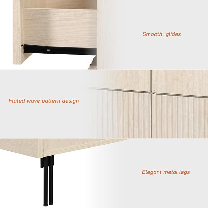 WAMPAT 31.5" Buffet Sideboard Cabinet with Storage, Wood Credenza Console Table with 1 Drawer & 2 Doors, Coffee Bar Cabinet, Wine Bar Storage for Dining Room, Living Room, Beige