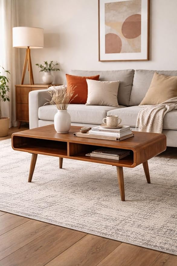 Boraam Halmstad Rectangular Coffee Table - Rich Walnut