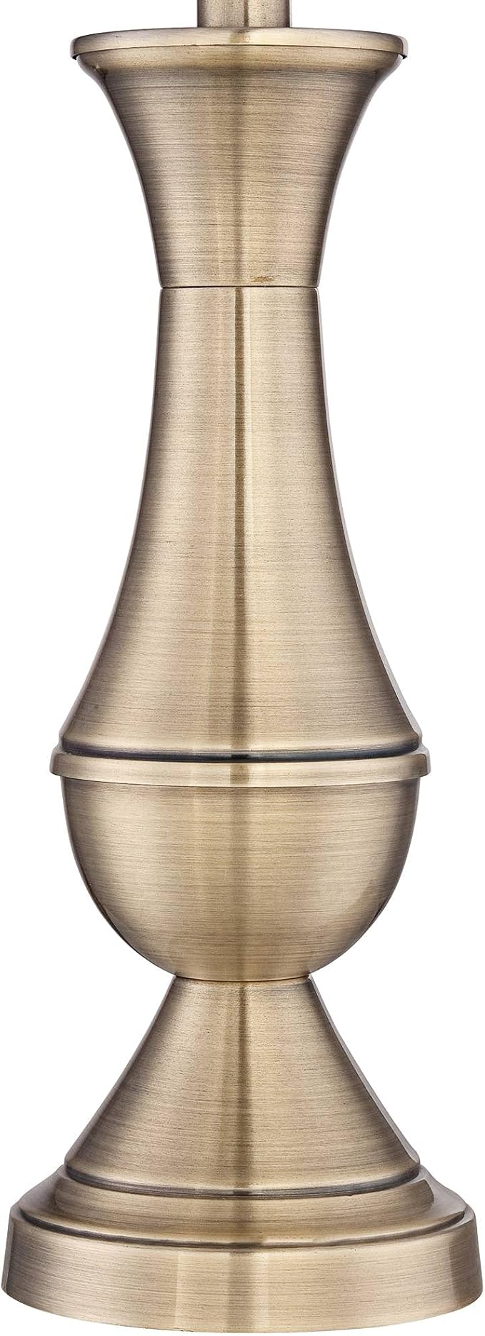 Regency Hill Becky Traditional Table Lamps 24 3/4" Tall Set of 2 Antique Brass Gold Metal White Softback Fabric Drum Shade for Bedroom Living Room House Home Bedside Nightstand Office Family