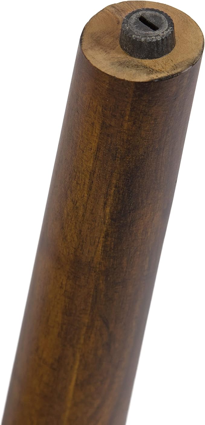 Kate and Laurel Eastmont Rectangle Wood Coffee Table; 46 x 22 x 17; Walnut Brown; Large Mid-Century Wooden Living Room Table with Stylish Tapered Legs and Adjustable Feet