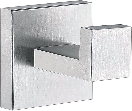 Towel Hooks for Bathrooms, Brushed Nickel Towel Hook for Kitchen Bathroom, SUS304 Stainless Steel Coat Hook, Heavy Duty Towels Holder Hooks for Hanging Towels,Coats,sponges,Clothes,Wall Mount, 1 Pack