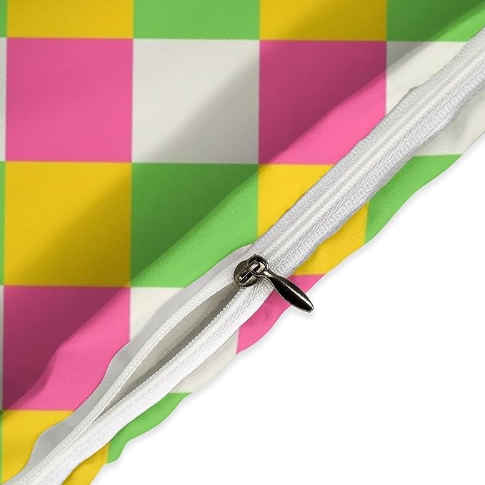 Rainbow Duvet Cover Set, Rainbow Lines Pattern Spectrum of Colors Abstract Art Decorative，Aesthetic Abstract Art Bedding 3 Piece (1 Duvet Cover 102"x90" + 2 Pillow Sham 20"x30")