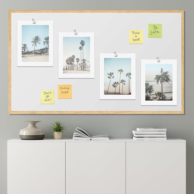 SIGNWIN Adhesive Canvas Poster Washed Out Tropical Island Palm Tree Beach Landscape Nature Wilderness Photography Realism Decorative Rustic Cozy Zen for Living Room, Bedroom, Office - 8"x10"x 4