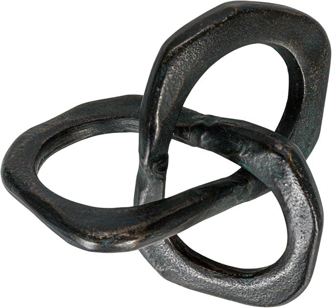 Bloomingville Antique Metal Knot Figurine, Black