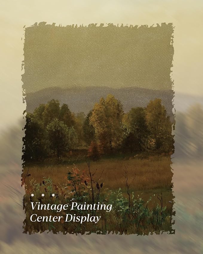 HUARCEY Gold Framed Vintage Wall Art for Living Room, Landscape Painting Prints Shelf Decor for Kitchen, Aesthetic Bedroom Wall Art, Best Gifts for Friends or Family - New England Landscape 16L x 12W