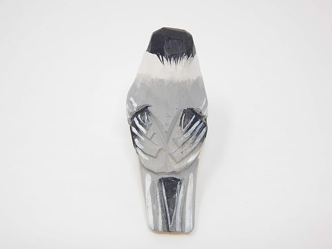 Selsela Hand-Carved Chickadee Figurine -Wooden Black-Capped Songbird Statue, Chick Tit Miniature Chestnut Carolina Handmade Songbird Art for Home Decor & Collectibles Nature-Inspired Gifts