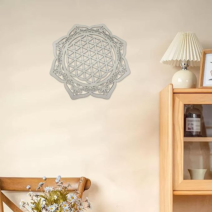 PawwJoy Geometry Wood Wall Art Hanging Decoration Collection Creative Abstract Ornament Wall Sculpture for Room Office- Style a