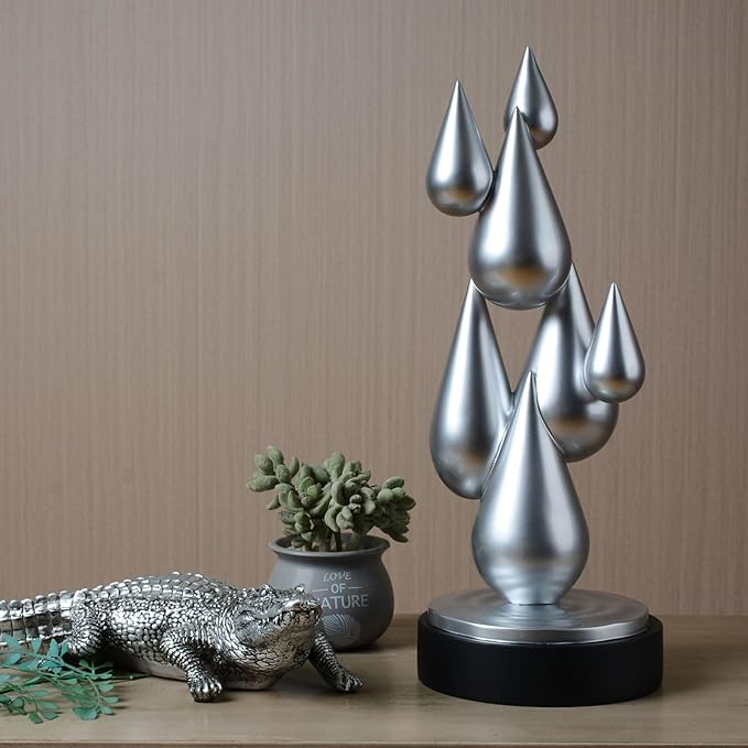 Modern Home Decor Abstract Arts Sculpture Table Bookshelf Decoration for Living Dining Room Resin Statue 17.3inch