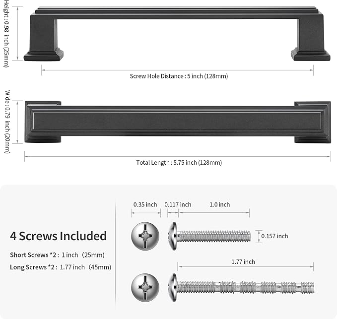 10 Pack 5 Inch(128mm) Hole Center Matte Dark Gunmetal Gray Modern Cabinet Pulls Kitchen Cabinet Handles Kitchen Cabinet Hardware Timeless Drawer Pulls for Dresser Cupboard Wardrobe, Gray(5x10)
