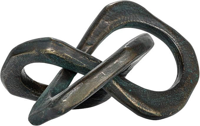 Bloomingville Antique Metal Knot Figurine, Black