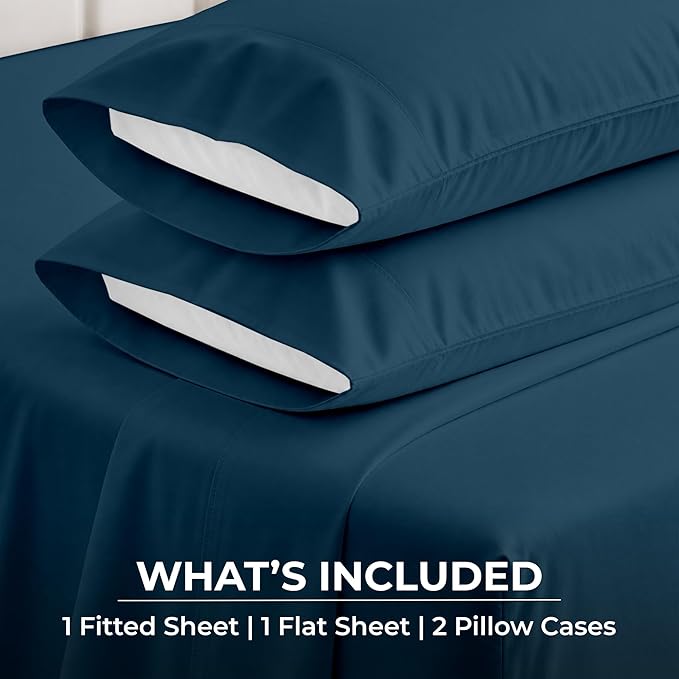 SGI bedding 100% Egyptian Cotton Sheets Twin Size – 600 Thread Count Sheets Set, Soft, Cooling, 15" Deep Pocket, Luxury Hotel Bedding, Breathable, Durable - Teal