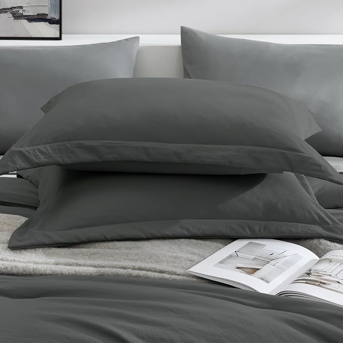 WRENSONGE Full Size Comforter Sets- 7 Pieces Soft Bed in a Bag with Fitted Sheet, Flat Sheet, 2 Pillow Shams, 2 Pillowcases, Warm Bedding Sets for All Season