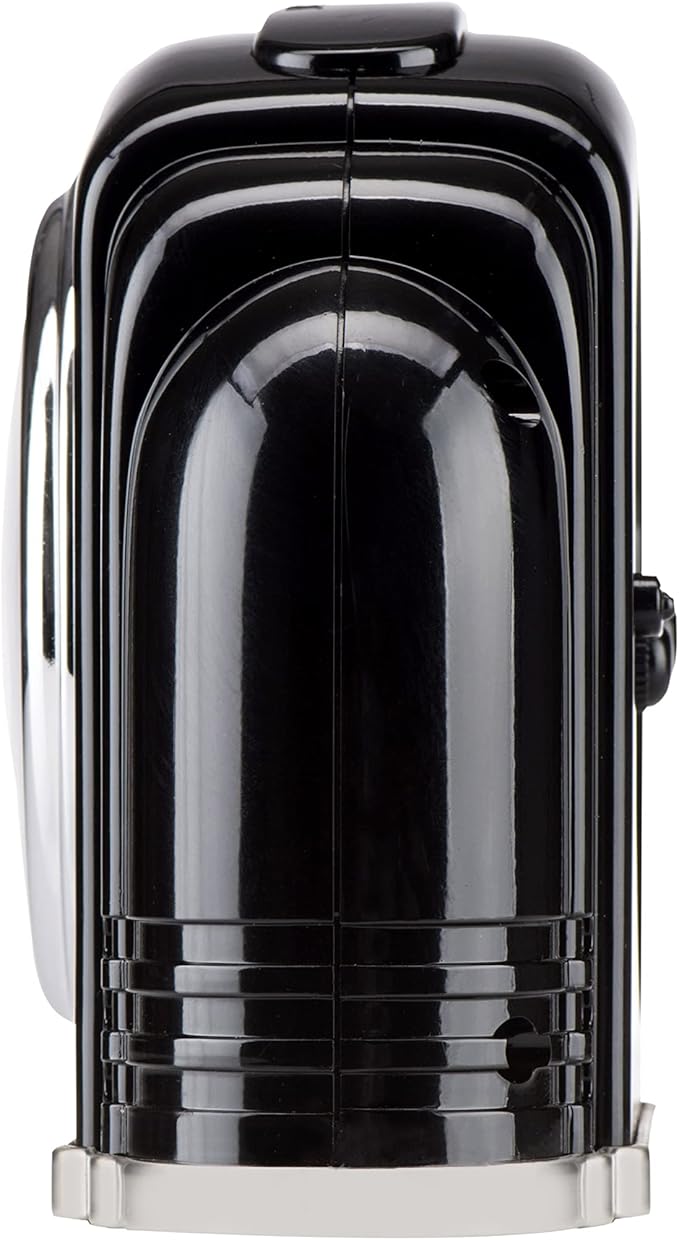Crosley Vintage Art Deco Analog Alarm Clock, Quiet Ticking, Automatic Dimmable Smart Light, Simple Controls, (Black)