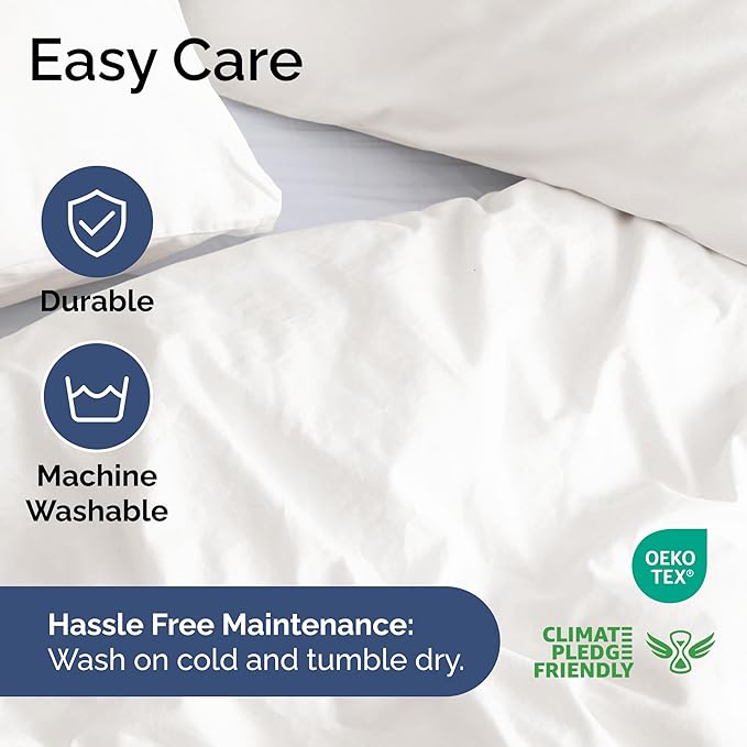 Duvet Cover Cal King Size - Extra Soft Cal King Size Duvet Cover - Lightweight & Breathable & Fade Free with Zipper Closures and Ties - 104" x 98" Inches - (Antique White) Comforter Not Included