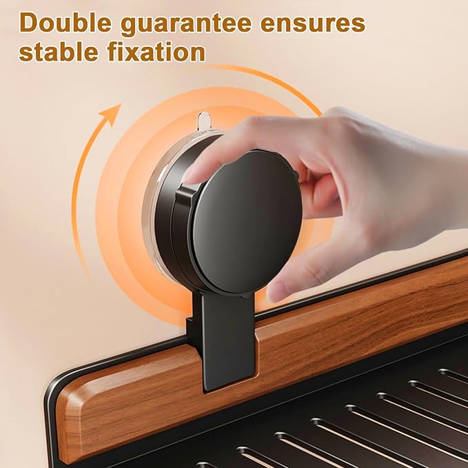 Bathroom Sink Shelf Over Faucet, No Drill 20 Inch Shower Caddy, Adhesive Wall Shelf for Bathroom Storage Organizer, Holds 5lb on Tile/Glass/Mirror (50CM)