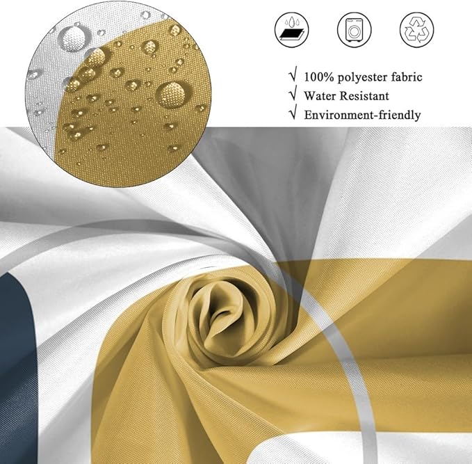 Boho Abstract Shower Curtain for Bathroom Modern Minimalist Neutral Bathroom Decor Simple Geometric Arch Aesthetic Bathtub Curtains Machine Washable Waterproof Polyester Fabric with Hooks 60x72 Inch