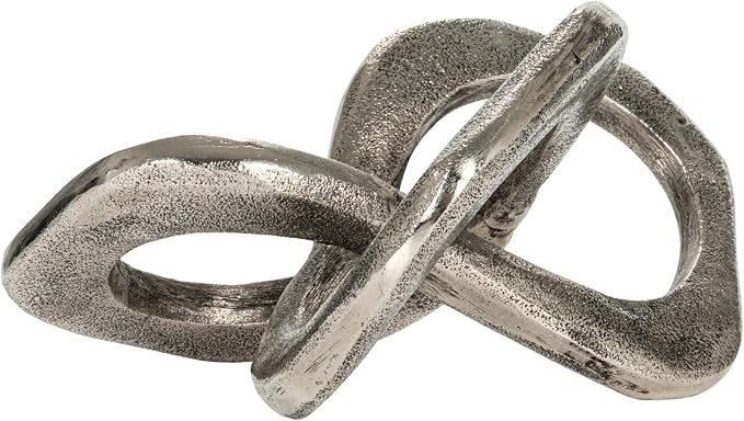 Bloomingville Antique Metal Knot Figurine, Silver