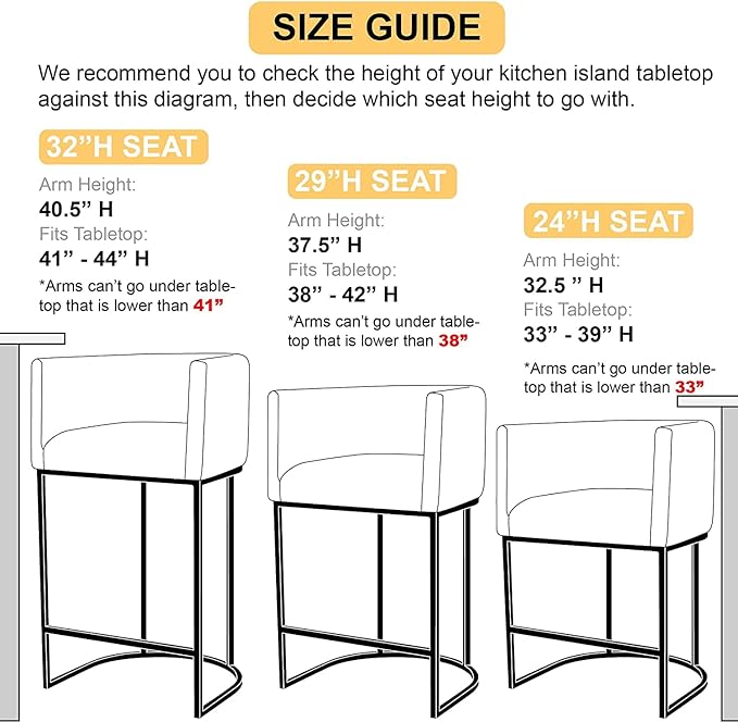 PU Leather Bar Stools Set of 3, Modern Upholstered Counter Height Bar stools 24" Leather Barstools Barrel Kitchen Counter Island Stools with Black Metal Base, Black