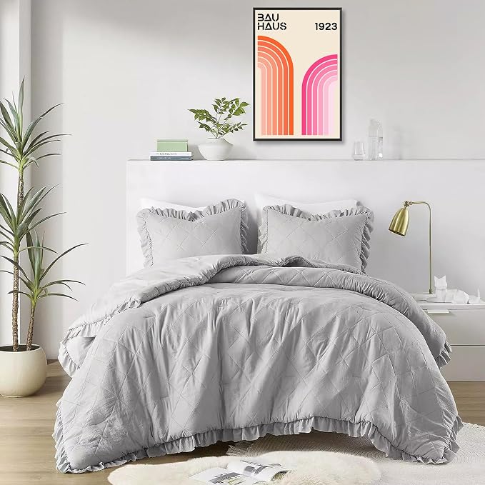 Bau Haus 1923 Retro Geometric Framed Poster Bold Orange And Pink Curved Arcs Canvas Wall Art Minimalist Typography Prints Painting For Home Bedroom Dorm Wall Decor 8x10in Framed