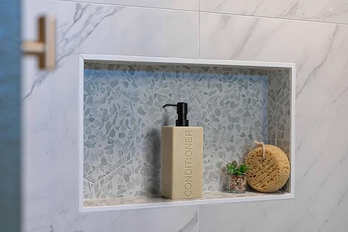 Rectangular Resin Dispenser Premium Bathroom Shampoo Conditioner Body Wash Bottle Modern Refillable Pump Design