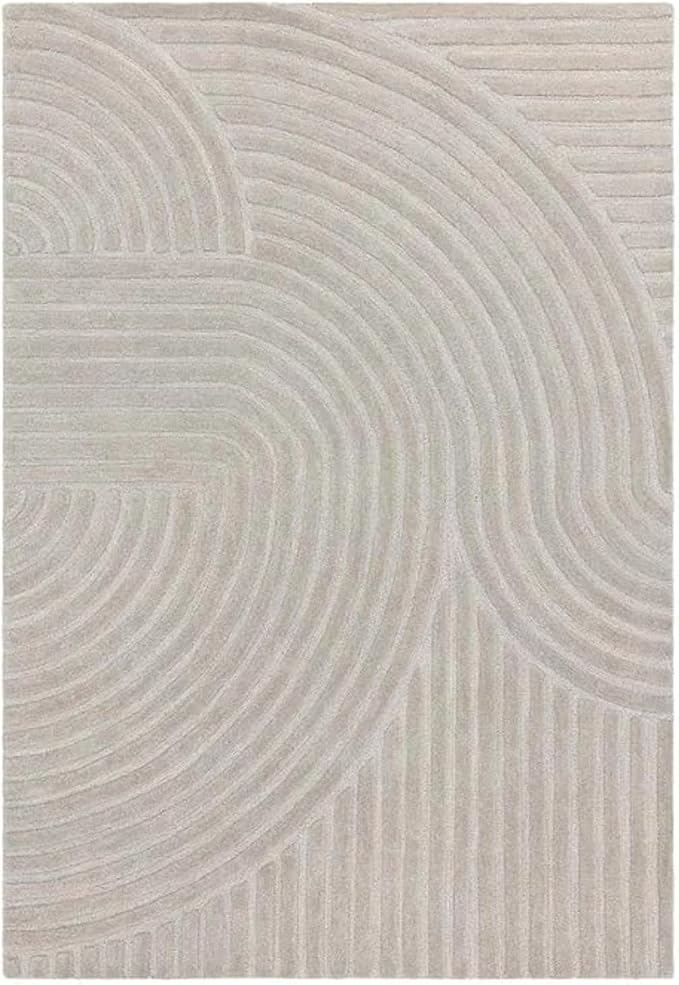 Hand Tufted Area Rug – Premium Soft Modern Carpet for Living Room, Bedroom & Home Trendy Modern Home Rug 5' x 7' (Rectangular) Ivory