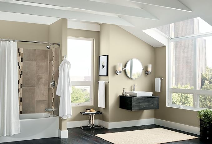 Moen Genta LX Chrome Modern Single Robe or Towel Hanger for Kitchen or Bathroom, BH3803CH