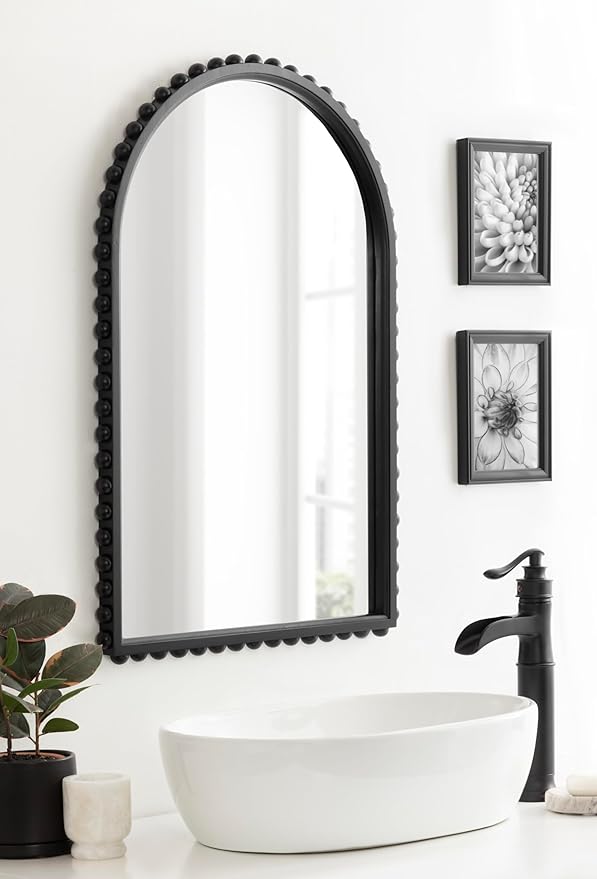 Kate and Laurel Beadbrook Modern Beaded Arched Mirror
