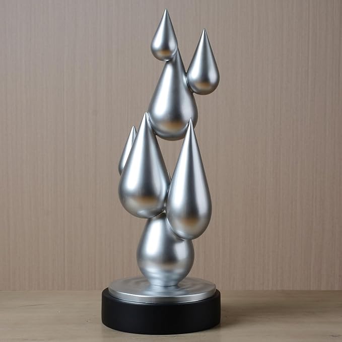 Modern Home Decor Abstract Arts Sculpture Table Bookshelf Decoration for Living Dining Room Resin Statue 17.3inch