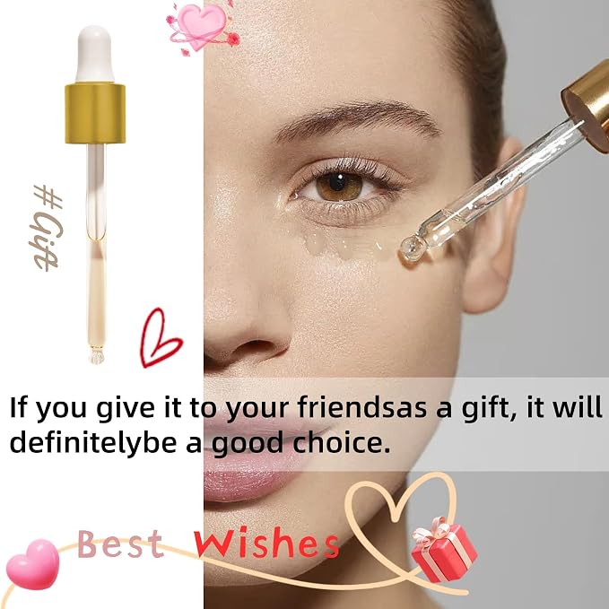 Amber Glass Dropper Bottle 3.4 oz, 2x100ml Amber Brown Glass Eye Dropper Bottles for Essential Oils with Dropper Pipettes, Funnel, and A Plastic Measured Dropper for Diffuser, Beauty Oil Mix