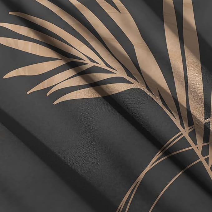 Hilioens Duvet Cover Abstract Arch Sun Modern Mid Century Boho Bedding Sets for All Seasons, 3 Pieces Home Bedroom Decorations Soft Microfiber(King,Brown