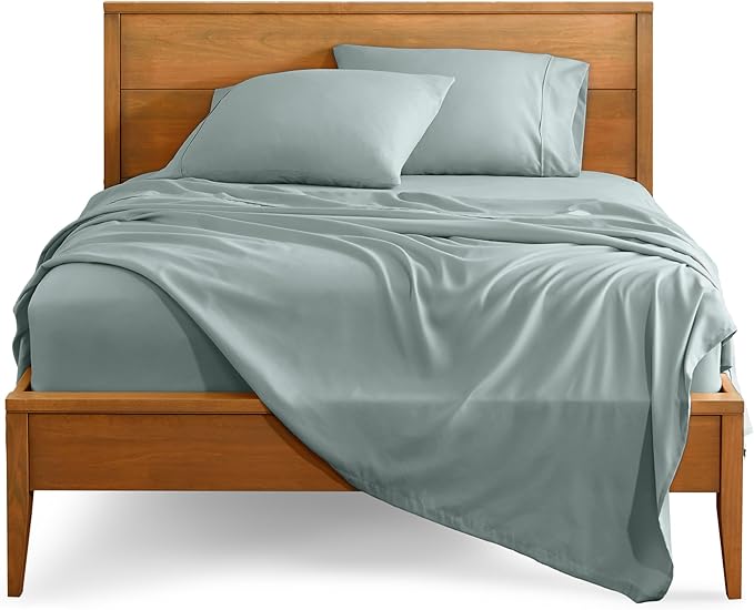 Bare Home Twin XL Sheet Set - 1800 Ultra-Soft Microfiber Twin Extra Long Bed Sheets - Double Brushed - Deep Pockets - Easy Fit - 3 Piece Set - Bedding Sheets & Pillowcases (Twin XL, Sea Spray)