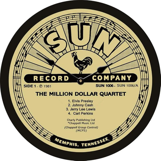 Sun Record Rooster Wall Clock | Ultra Quiet Quartz Mechanism | Hand Made in USA Beautiful Crisp Lasting Color | Comes in 8 Sizes | 15-Inch