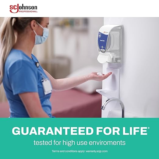SC Johnson Professional Kindest Kare Advanced Hand Soap Starter Kit with Soap Dispenser and 1L Soap Cartridge for Hospital, Medical and Professional Use
