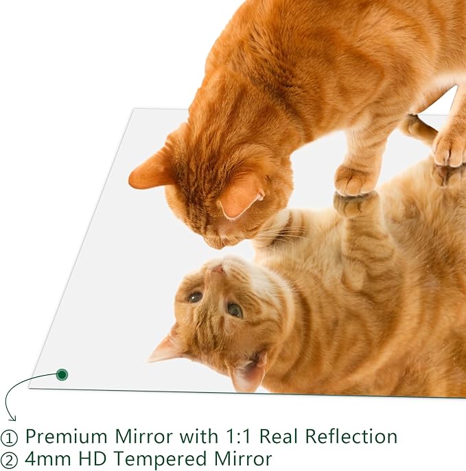 Mirrorons Bathroom Mirror 28"×36", Modern Bathroom Vanity Mirror, Frameless Mirror with Polished Edge for Bedroom, Living Room, Entryway, Shatterproof (Horizontal/Vertical)