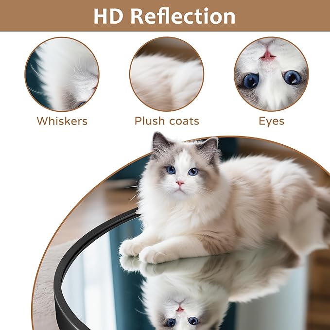 Asymmetrical Wall Mirror, Irregular Shaped Frameless Vanity Mirror, Modern Decorative Mirror for Entryway, Living Room, Bathroom