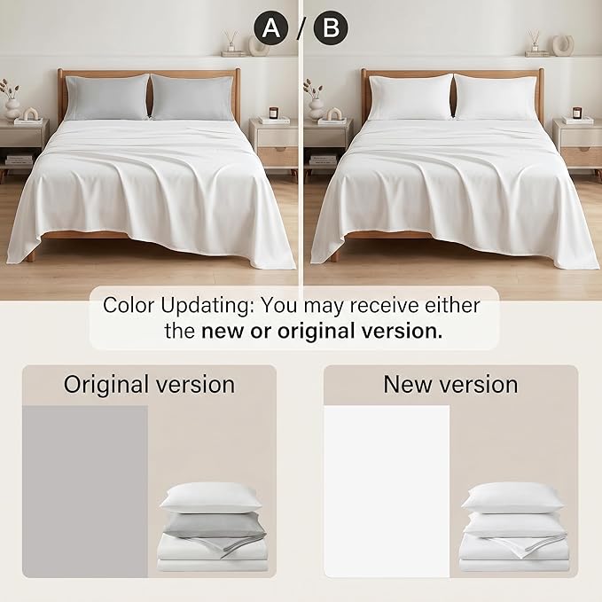 WRENSONGE Queen Comforter Set - 7 Pieces White Soft Bed in a Bag Queen with Fitted Sheet, Flat Sheet, 2 Pillow Shams, and 2 Pillowcases- Warm Bedding Sets for All Season