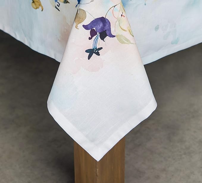 Maison d' Hermine Table Cloth Rectangle Table 100% Cotton 60 x 108 Inches Tablecloth Reusable Decorative for Dining Room Farmhouse Home Valentines Day Decorations Spring Summer - Lazy Summer Days