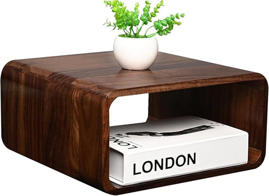 Wooden Cube Storage Book Shelf Organizer, Bookcase for Bedroom, Livingroom, Dormroom, Home Office, Studyroom, Home Decor and Contemporary Spaces (Walnut | Pack of 1)