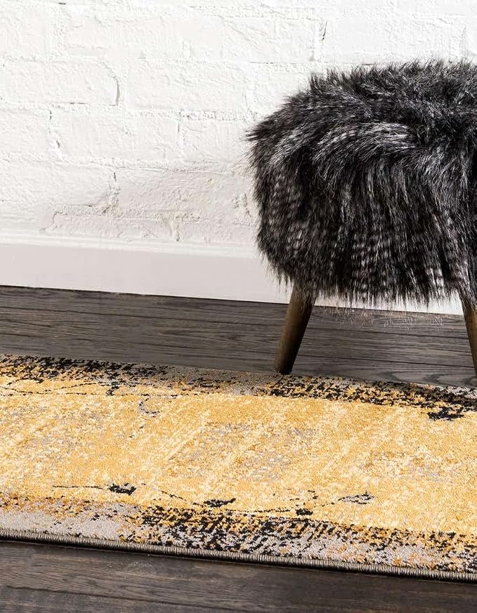 Unique Loom Barista Collection Area Rug - Excelsa (2' 2" x 5' 3" Runner, Beige/Brown)