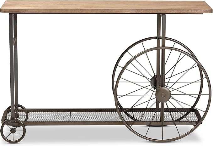 Baxton Studio Console Tables, Natural/Black